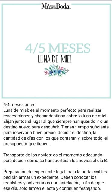 Planea tu boda mes a mes 6