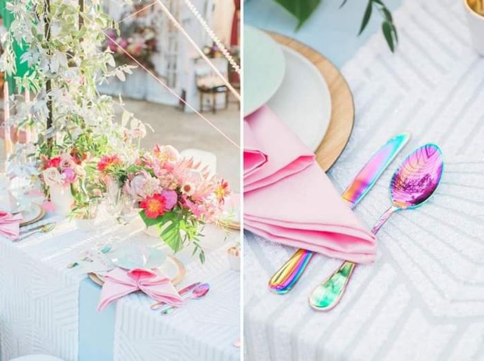 Temática iridiscente en tu boda 16