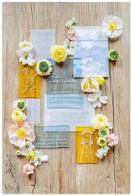 Boda primaveral: invitaciones llenas de color 3