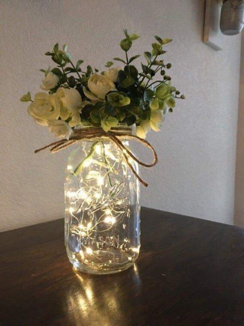 Centros de mesa: flores y luces 3