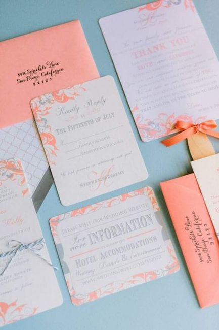 Boda primaveral: invitaciones en tonos suaves y frescos 1