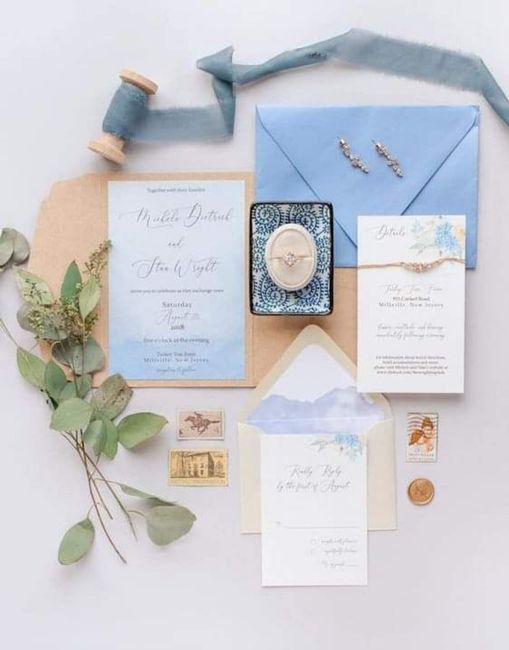 Boda primaveral: invitaciones en tonos suaves y frescos 2