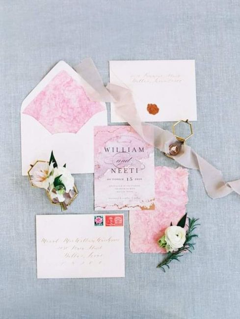 Boda primaveral: invitaciones en tonos suaves y frescos 4