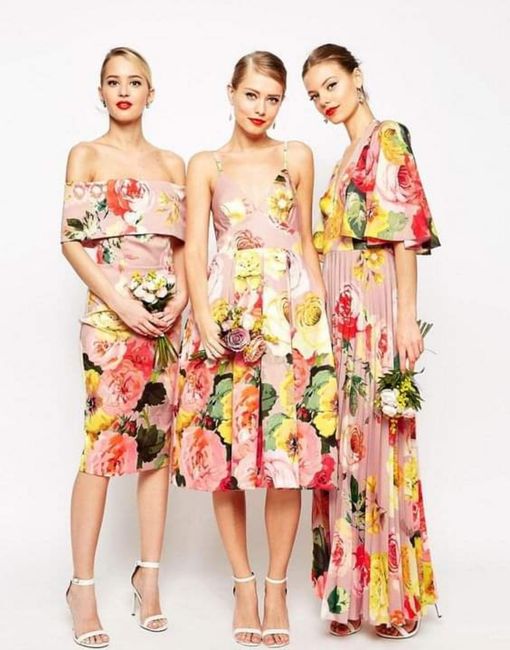 Boda primaveral: vestidos con estampado floral 1