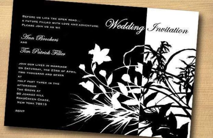 En tus invitaciones black & white 15