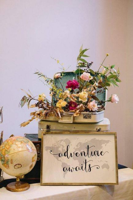 Boda viajera: decoración y detalles 3