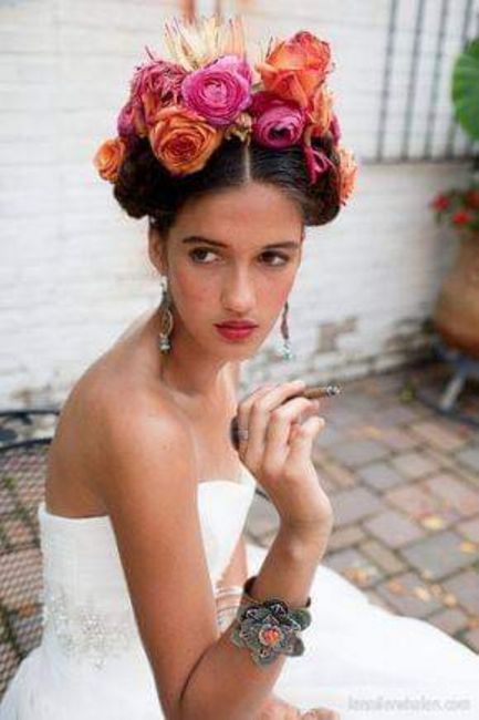 Novias con estilo Frida Kahlo 1