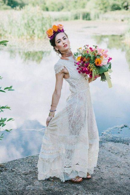 Novias con estilo Frida Kahlo 4