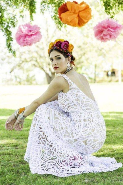 Novias con estilo Frida Kahlo 5