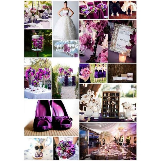 Tonos violeta en tu boda 4