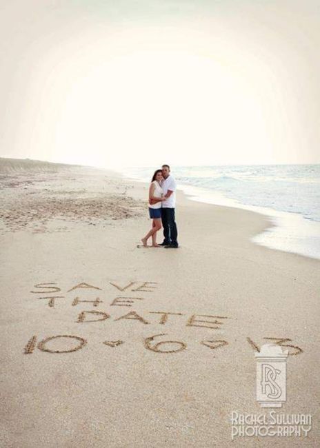 Bodas en playa: save the date 3