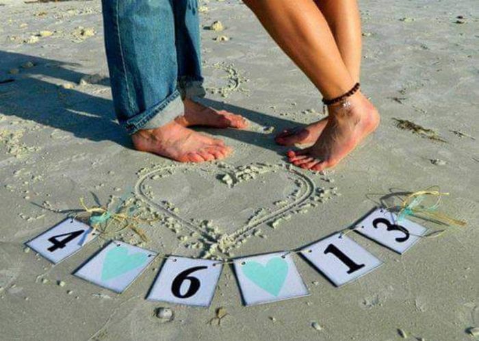Bodas en playa: save the date 6