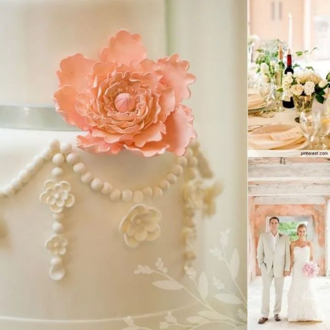 Boda en color durazno 3