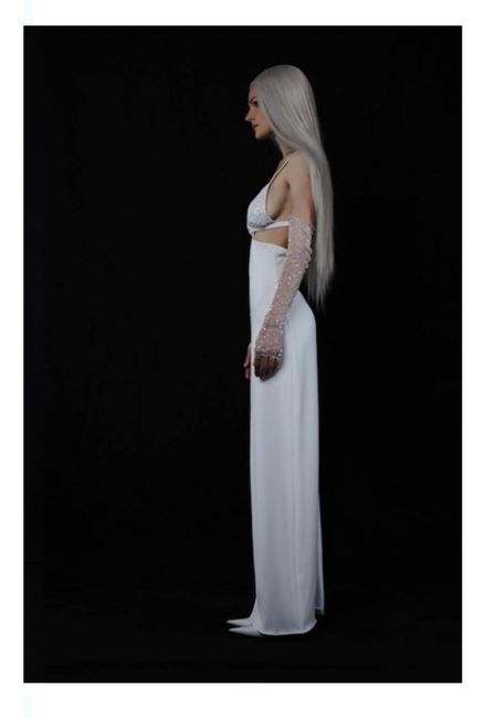 Vestidos colección 2022 ángeles blancos con lentejuelas by vol 5