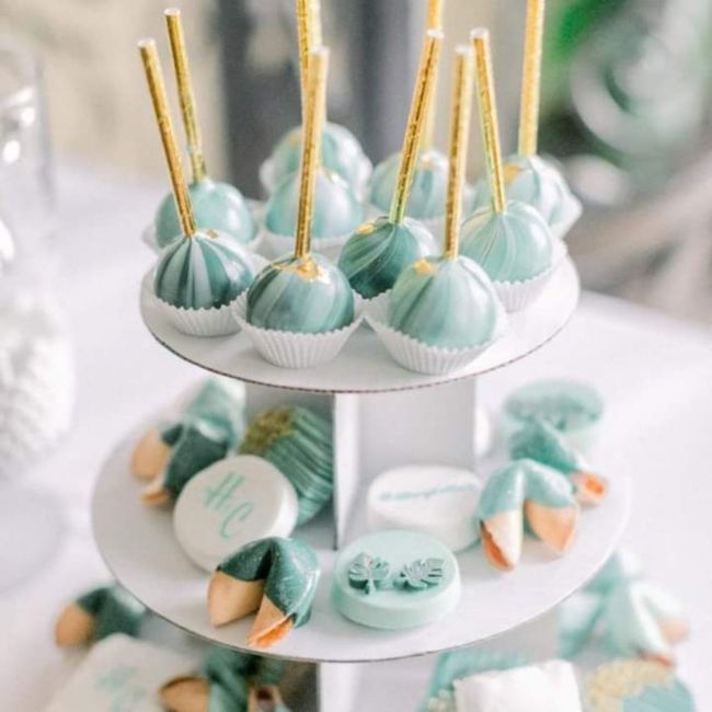 Boda en playa:color menta - 2