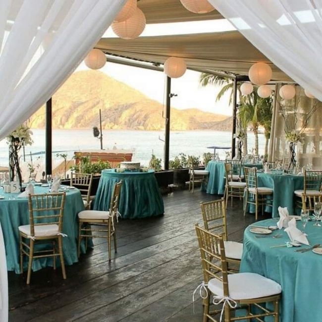 Boda en playa:color menta - 6