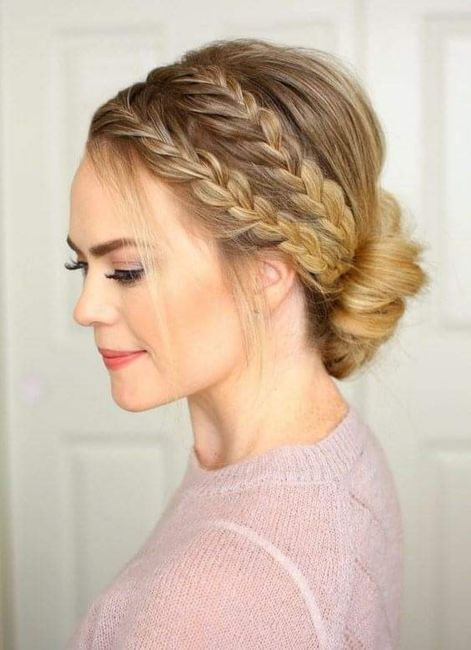 Peinados low bun 10