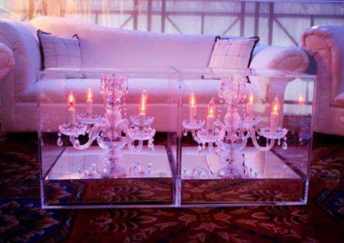 Cubos de acrílico en tu boda 1