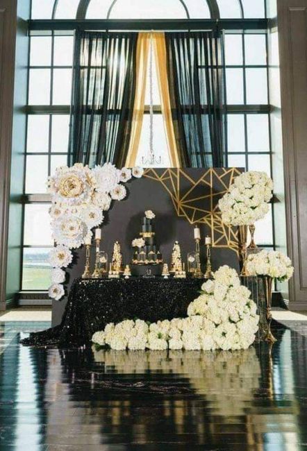 Invierno:boda en negro y dorado ✨🖤 3