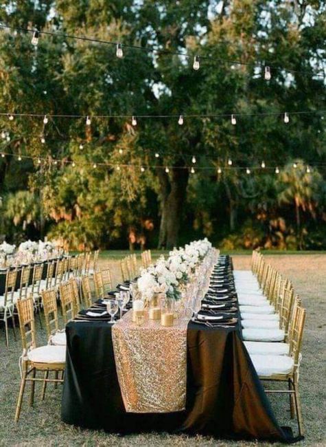 Invierno:boda en negro y dorado ✨🖤 10