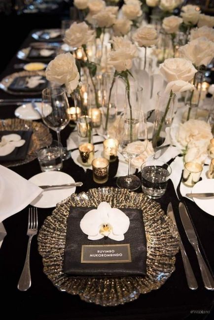 Invierno:boda en negro y dorado ✨🖤 13