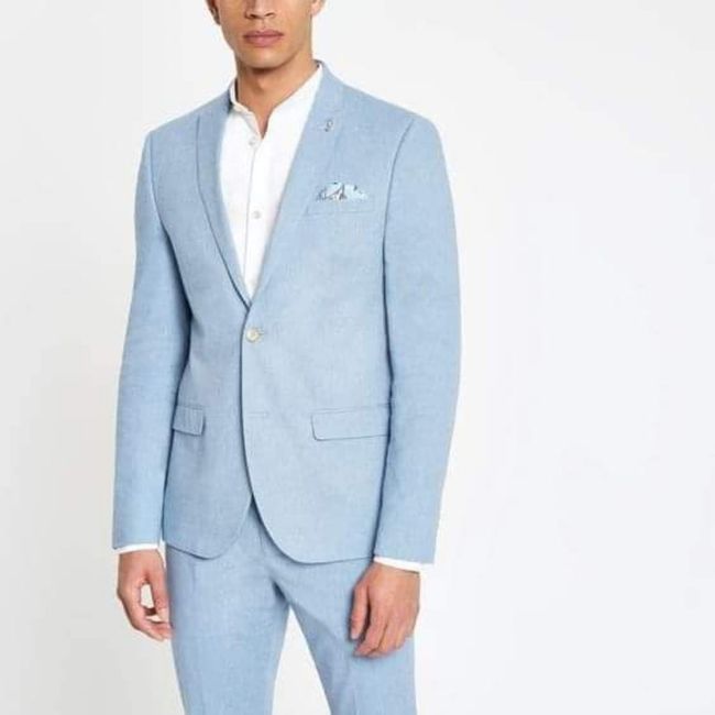 Trajes para novio y padrinos en color azul - 4