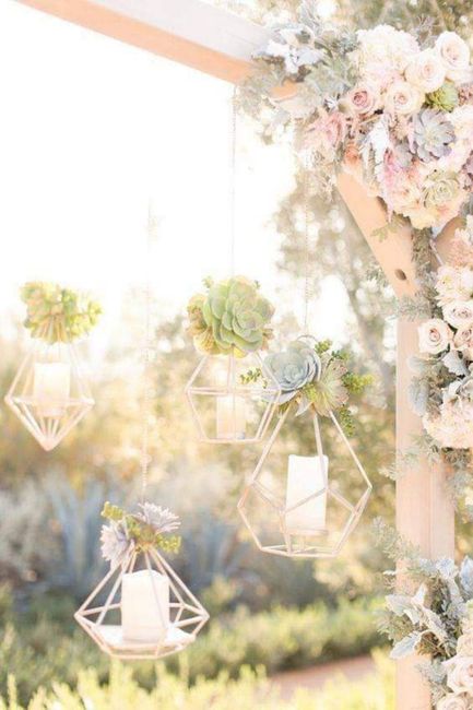 En tu boda: decoraciones geométricas - 3