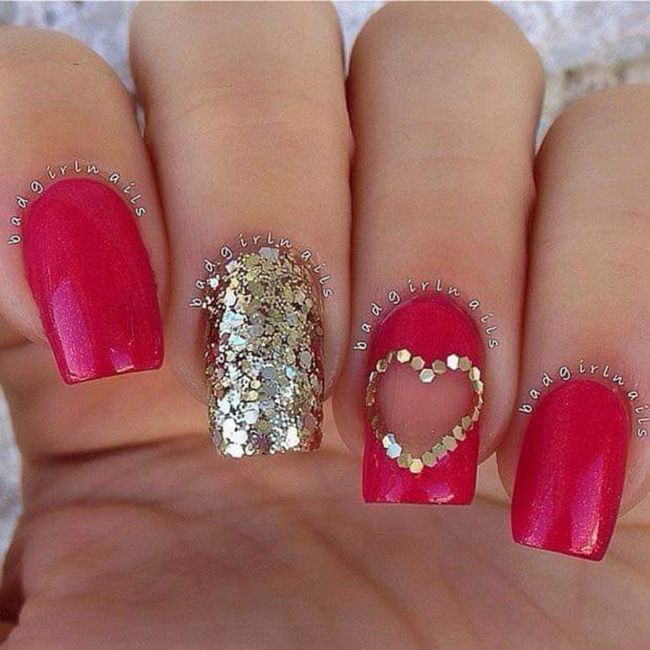 Boda en San Valentín:uñas 💕 2