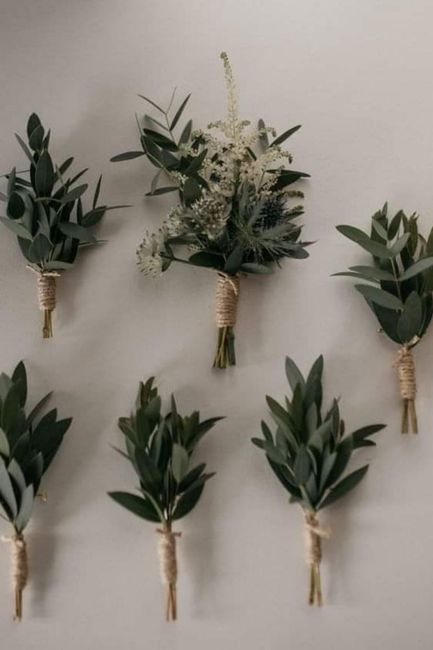 Boutonniere con estilo minimalista - 2