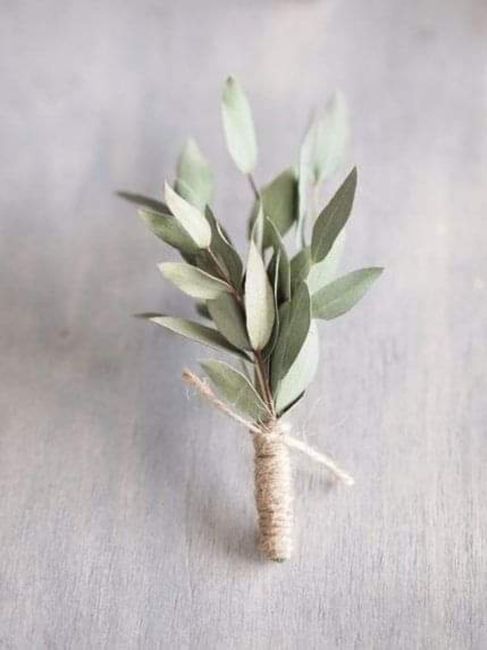 Boutonniere con estilo minimalista - 4