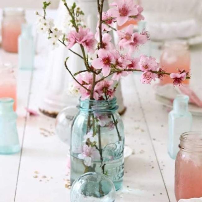 Decoración con flor de cerezo 6