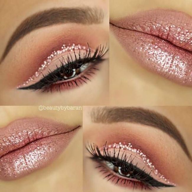 Maquillaje con brillo 5