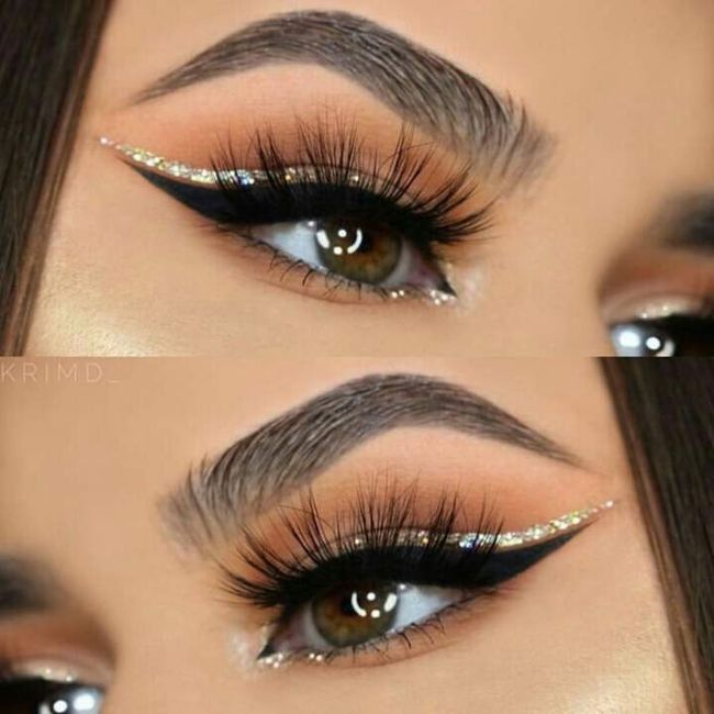 Maquillaje con brillo 9
