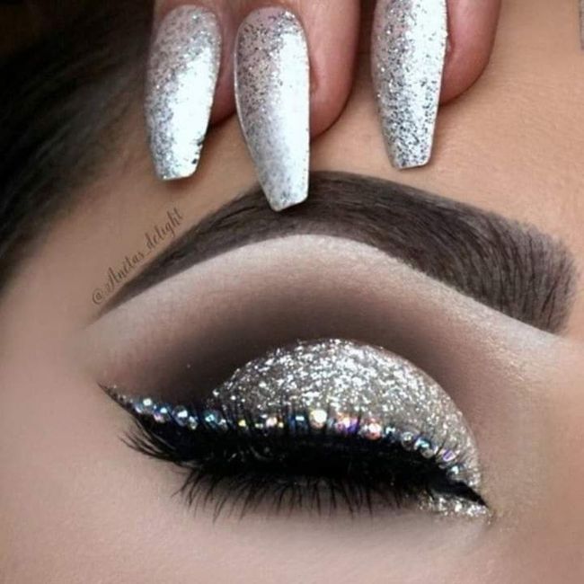 Maquillaje con brillo 10