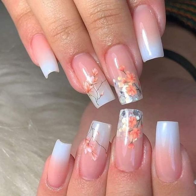 Primavera:uñas con diseños de delicadas flores🌸🌺🌹 1