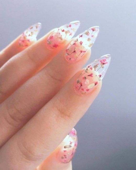 Primavera:uñas con diseños de delicadas flores🌸🌺🌹 6