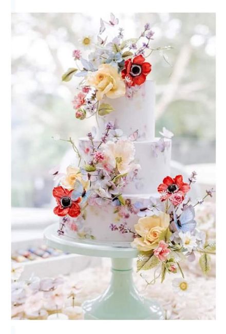 Pasteles con decorados florales 🌸🌺🌹 5