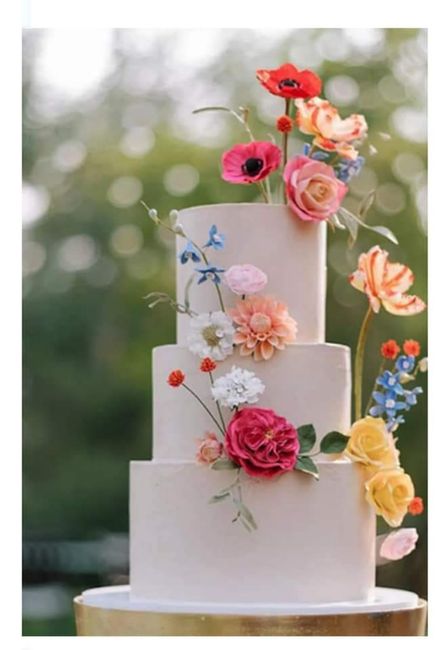 Pasteles con decorados florales 🌸🌺🌹 7