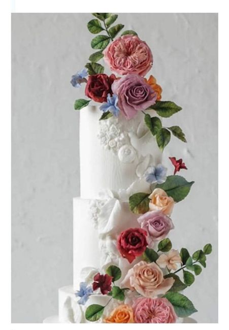 Pasteles con decorados florales 🌸🌺🌹 15