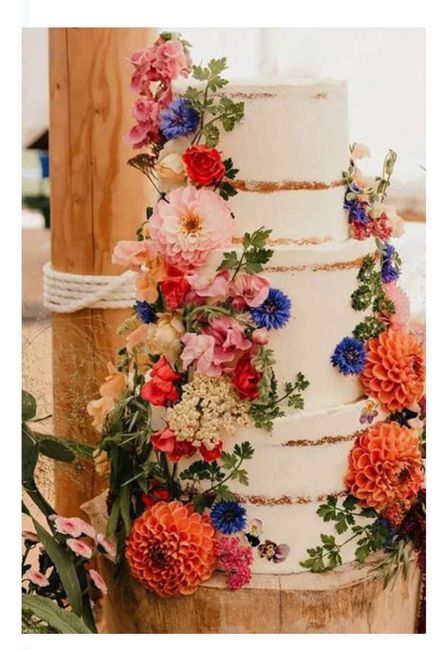 Pasteles con decorados florales 🌸🌺🌹 16