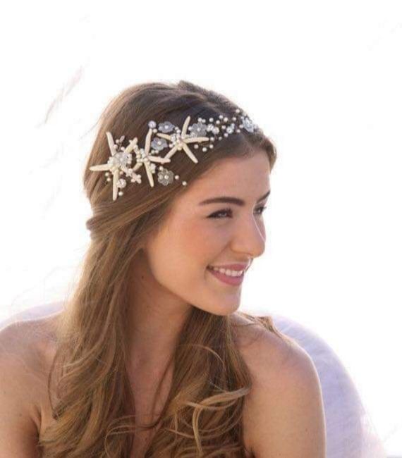 Boda en playa:tocados marinos 🌴🐚 4