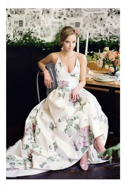 Vestidos de novia con motivos florales 🌺🌸🌹 38