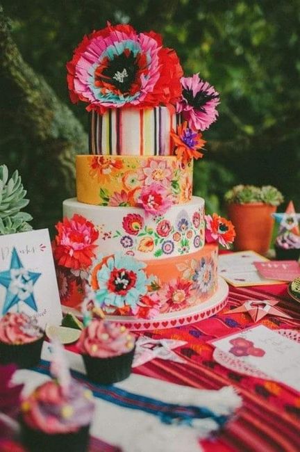 Boda con estilo mexicano: pasteles 🇲🇽 35