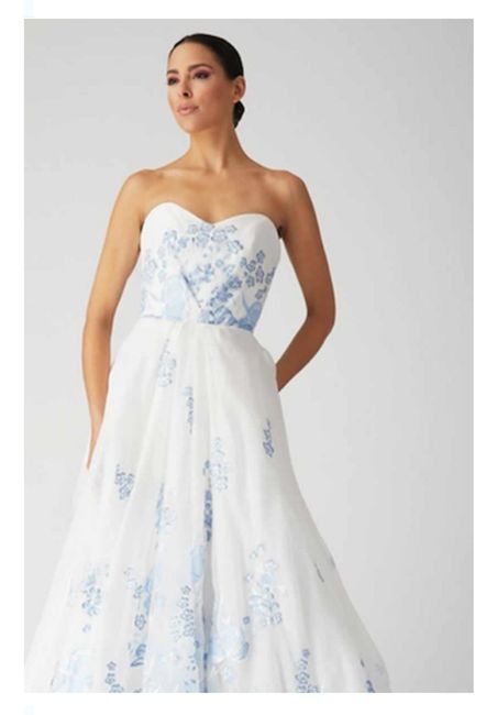 Vestidos de novia en color azul 💙 9