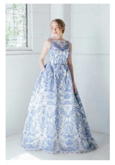 Vestidos de novia en color azul 💙 13