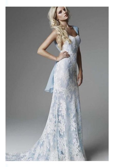 Vestidos de novia en color azul 💙 15