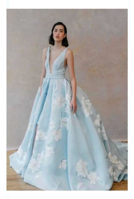 Vestidos de novia en color azul 💙 21