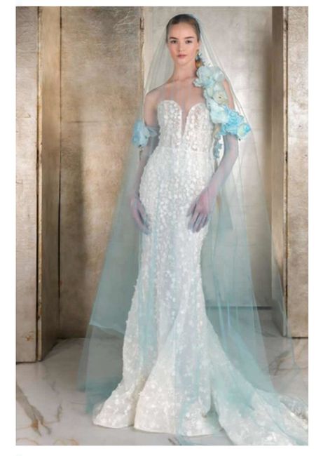 Vestidos de novia en color azul 💙 35
