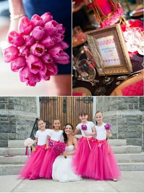 Tu boda con rayas y color fucsia 5