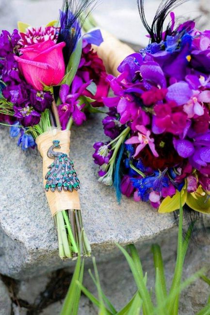 Tu boda en tonalidades azules,violetas y verdes 3
